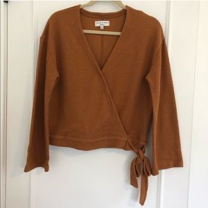 Madewell Texture and Thread Wrap Top